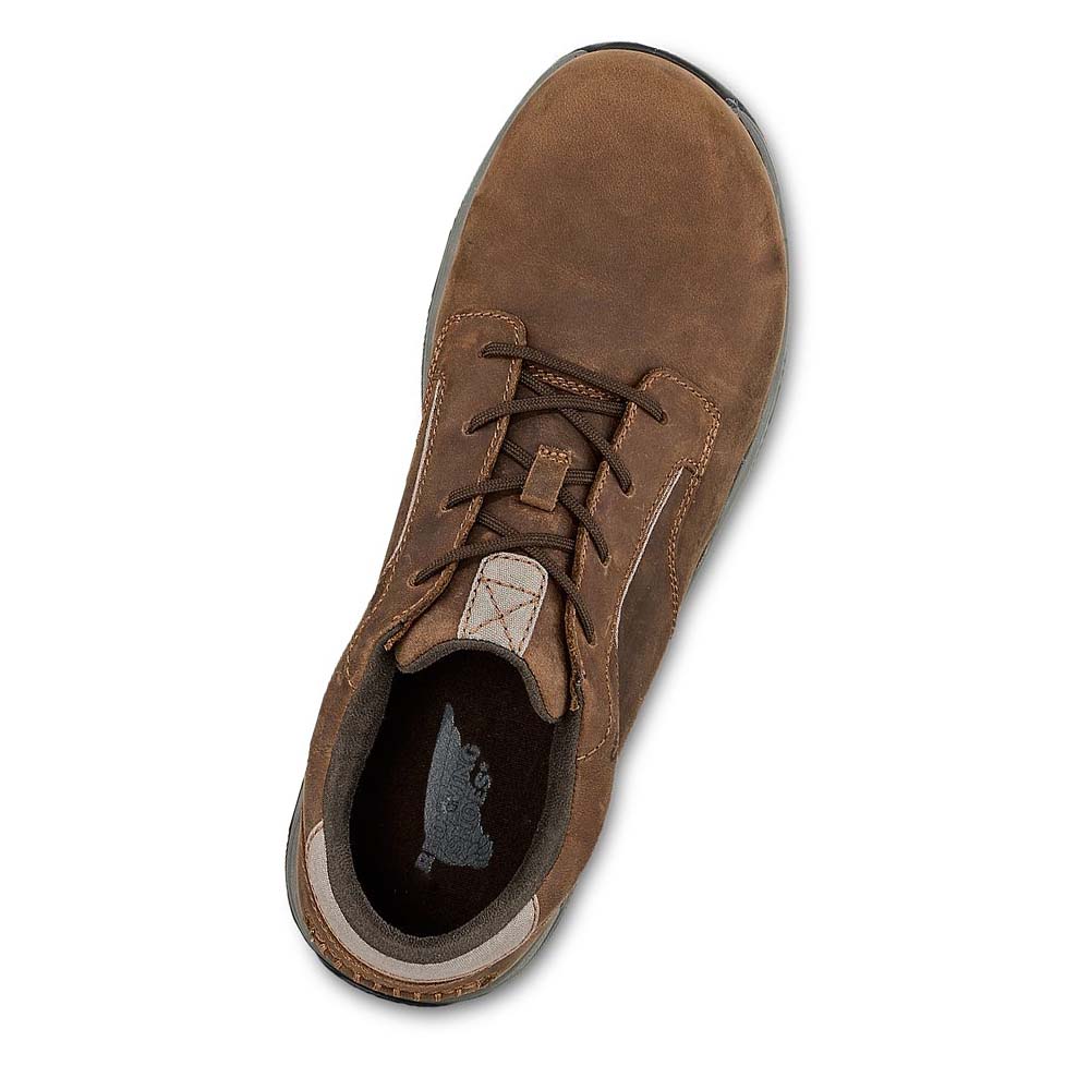 Red Wing ComfortPro Safety Toe Men's Oxfords Shoes Brown | ZA 18XYU